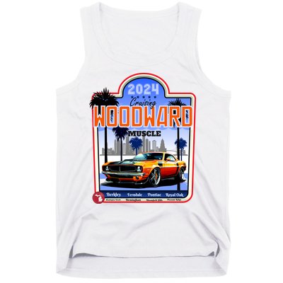 2024 Cruising Woodward Muscle Car Scenic Tank Top