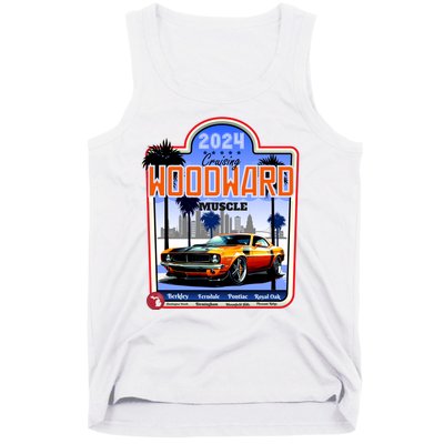 2024 Cruising Woodward Muscle Car Scenic Tank Top