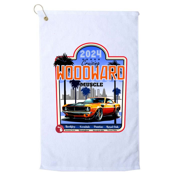 2024 Cruising Woodward Muscle Car Scenic Platinum Collection Golf Towel