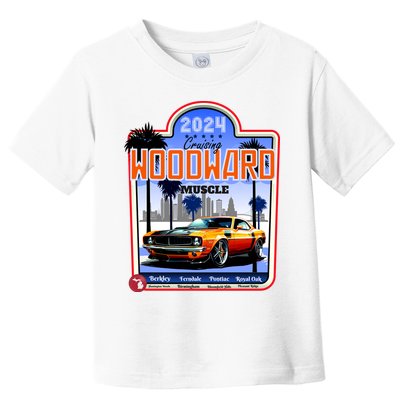 2024 Cruising Woodward Muscle Car Scenic Toddler T-Shirt