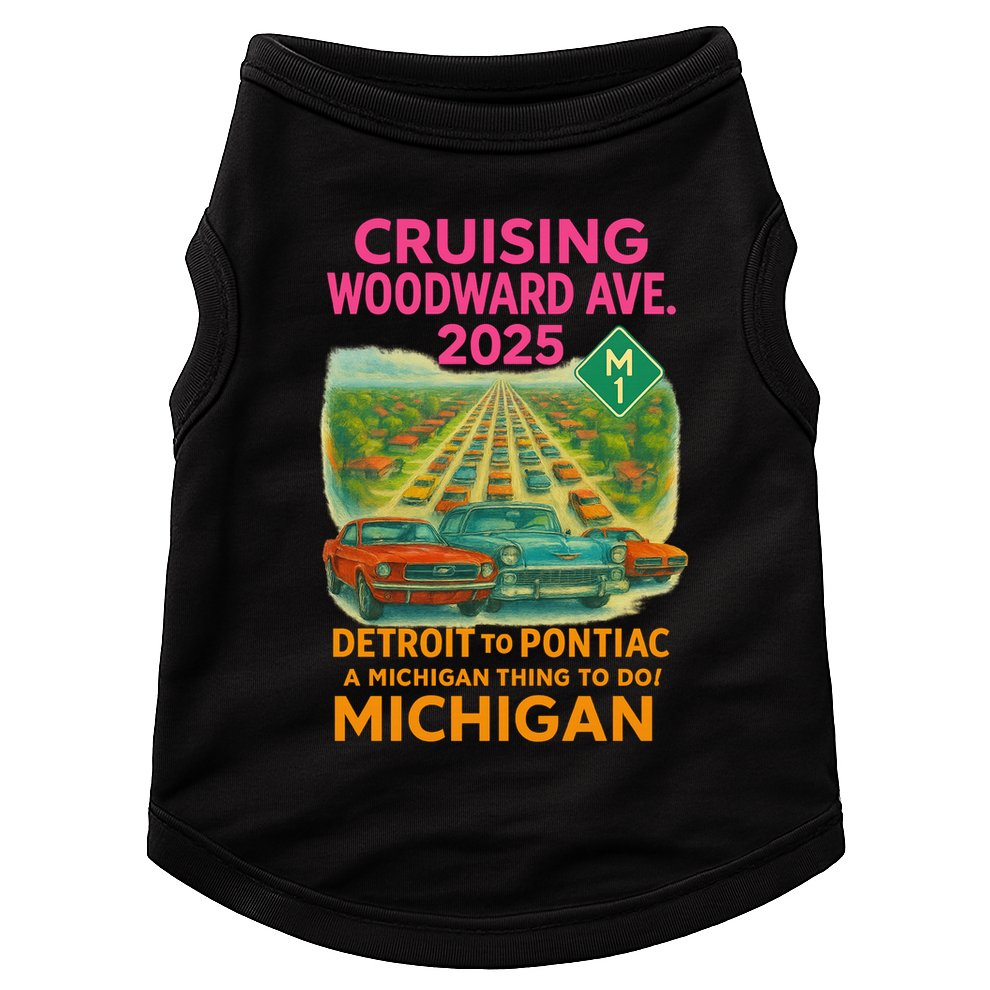 2025 Cruising Woodward Ave Detroit To Pontiac Car Cruise M1 Doggie Tank