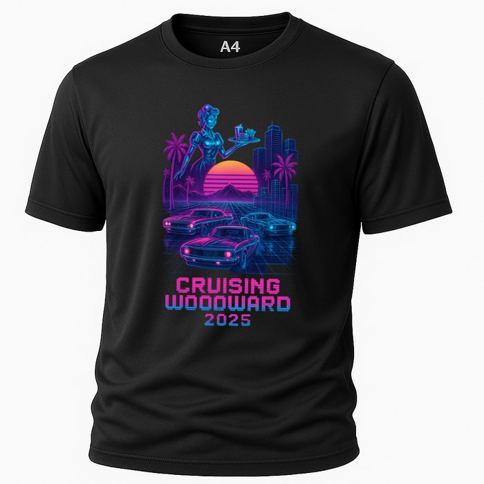 2025 Cruising Woodward Neon Vibes Cooling Performance Crew T-Shirt