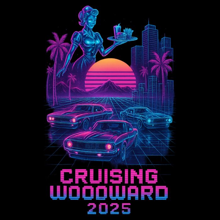 2025 Cruising Woodward Neon Vibes Cooling Performance Crew T-Shirt