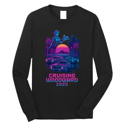 2025 Cruising Woodward Neon Vibes Long Sleeve Shirt