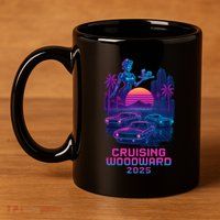 2025 Cruising Woodward Neon Vibes 11oz C Handle Ceramic Mug