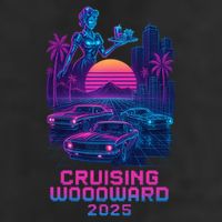 2025 Cruising Woodward Neon Vibes 25L Jumbo Tote