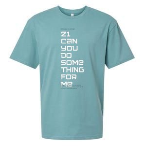 21 Can You Do Something For Me Sueded Cloud Jersey T-Shirt