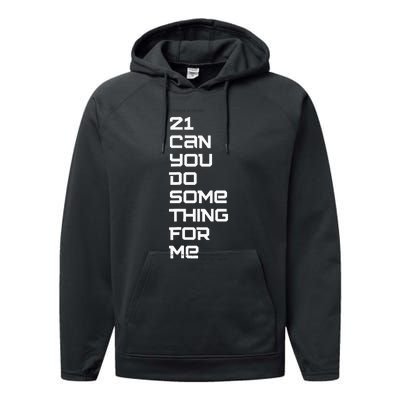 21 Can You Do Something For Me Music Lyrics Quote Performance Fleece Hoodie