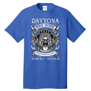 2024 Daytona Beach Bike Week Checkered Flag Tall T-Shirt