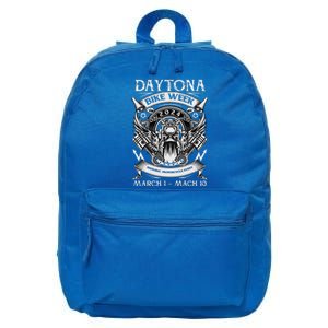 2024 Daytona Beach Bike Week Checkered Flag 16 in Basic Backpack