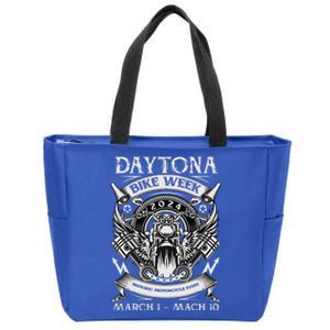 2024 Daytona Beach Bike Week Checkered Flag Zip Tote Bag