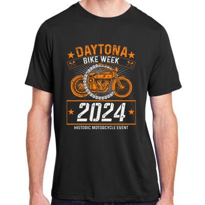 2024 Daytona Beach Bike Week Checkered Flag Adult ChromaSoft Performance T-Shirt