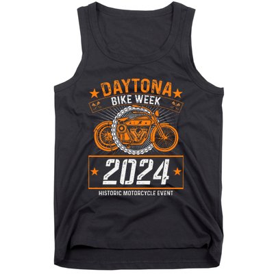 2024 Daytona Beach Bike Week Checkered Flag Tank Top