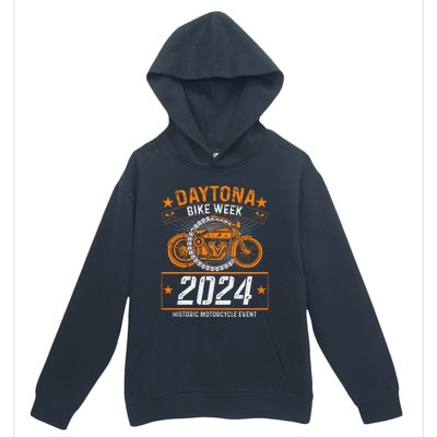 2024 Daytona Beach Bike Week Checkered Flag Urban Pullover Hoodie