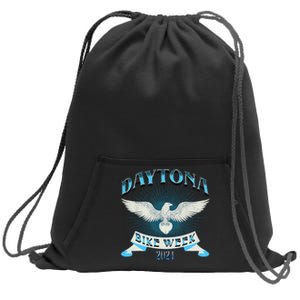 2024 Daytona Beach Bike Week Sweatshirt Cinch Pack Bag