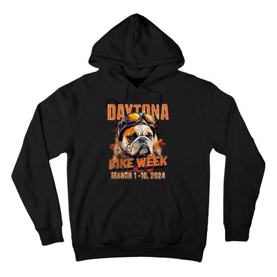 2024 Daytona Beach Bike Week Vintage Rally Art On Front Hoodie