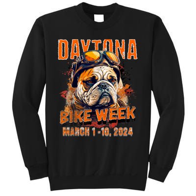 2024 Daytona Beach Bike Week Vintage Rally Art On Front Sweatshirt