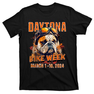 2024 Daytona Beach Bike Week Vintage Rally Art On Front T-Shirt