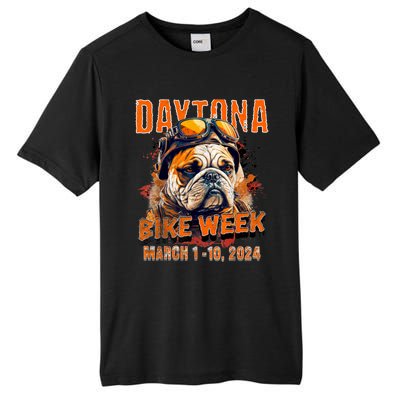 2024 Daytona Beach Bike Week Vintage Rally Art On Front Tall Fusion ChromaSoft Performance T-Shirt