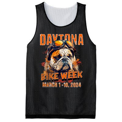 2024 Daytona Beach Bike Week Vintage Rally Art On Front Mesh Reversible Basketball Jersey Tank