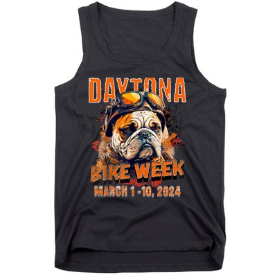 2024 Daytona Beach Bike Week Vintage Rally Art On Front Tank Top