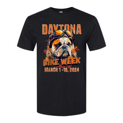 2024 Daytona Beach Bike Week Vintage Rally Art On Front Softstyle CVC T-Shirt