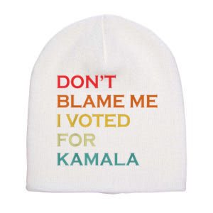 2024 Democrat Elections Short Acrylic Beanie