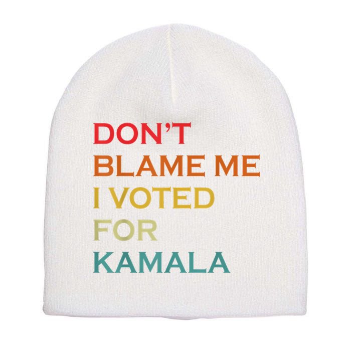 2024 Democrat Elections Short Acrylic Beanie