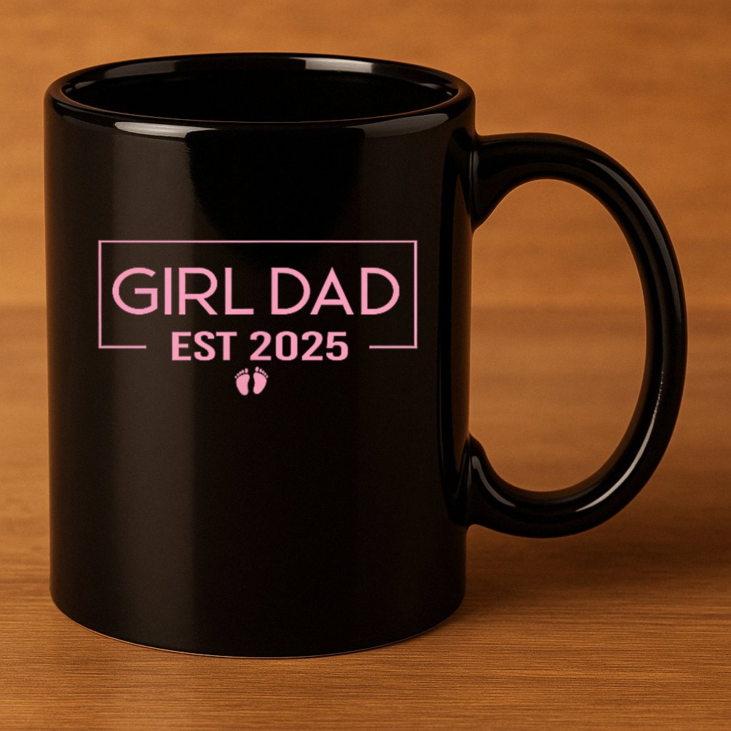 2025 Dad Father To Be 2025 Daddy 11oz C Handle Ceramic Mug
