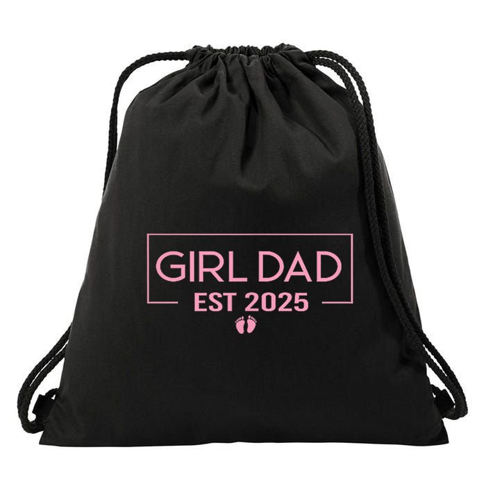 2025 Dad Father To Be 2025 Daddy Drawstring Bag