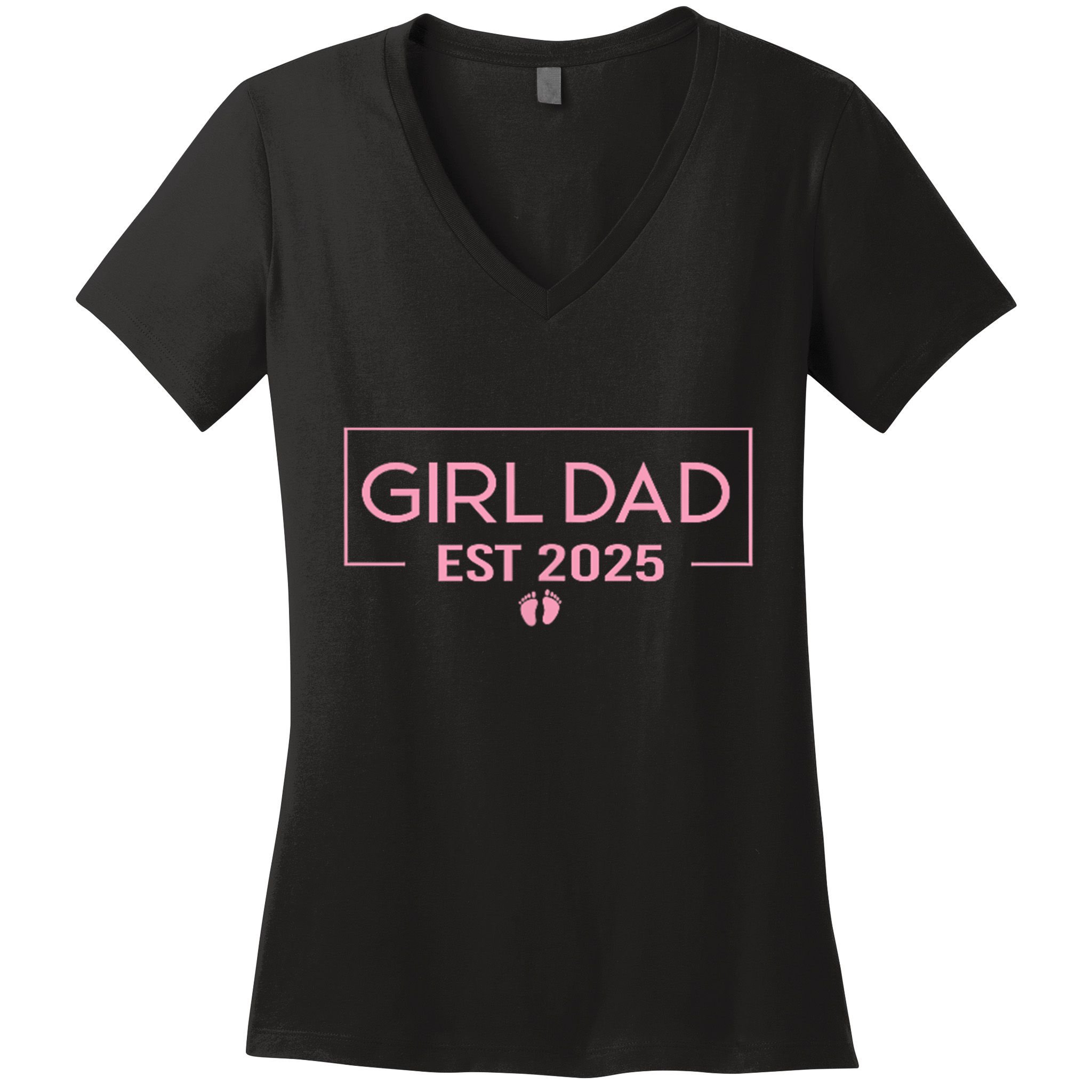 2025 Dad Father To Be 2025 Daddy Women's V-Neck T-Shirt