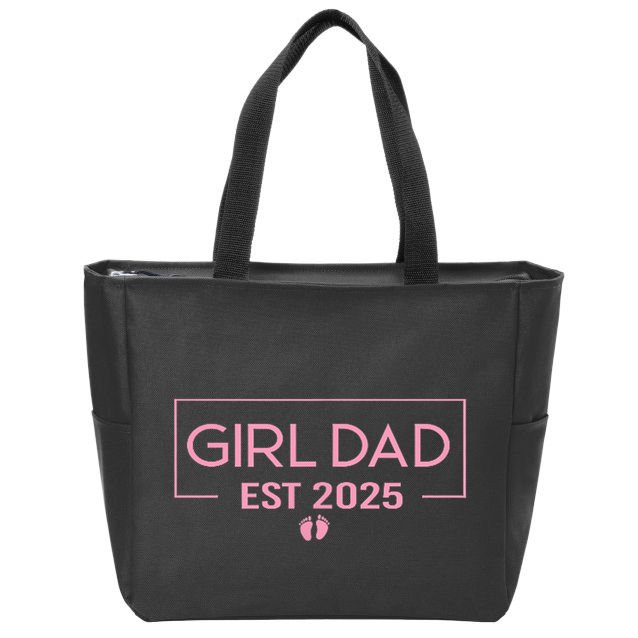 2025 Dad Father To Be 2025 Daddy Zip Tote Bag