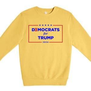 2024 Democrats For Trump Premium Crewneck Sweatshirt