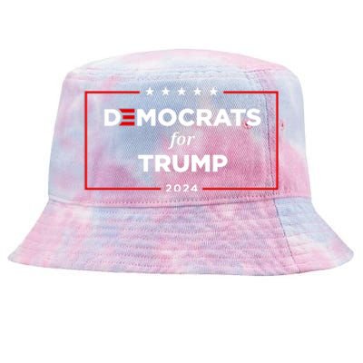 2024 Democrats For Trump Tie-Dyed Bucket Hat