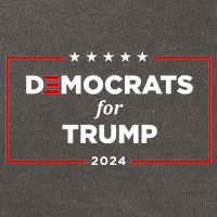 2024 Democrats For Trump Cotton Canvas Backpack