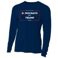 2024 Democrats For Trump Cooling Performance Long Sleeve Crew