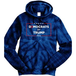 2024 Democrats For Trump Tie Dye Hoodie