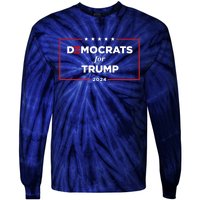 2024 Democrats For Trump Tie-Dye Long Sleeve Shirt