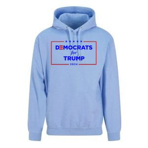 2024 Democrats For Trump Unisex Surf Hoodie