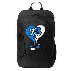 23 Drip Heart Military Blue 4s Matching City Backpack