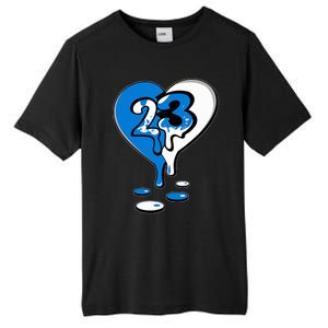 23 Drip Heart Military Blue 4s Matching Tall Fusion ChromaSoft Performance T-Shirt