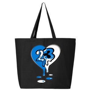 23 Drip Heart Military Blue 4s Matching 25L Jumbo Tote