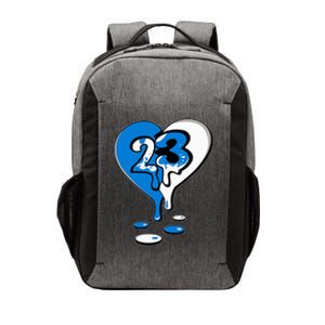 23 Drip Heart Military Blue 4s Matching Vector Backpack