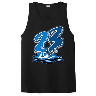 23 Drip Military Blue 4s Matching PosiCharge Competitor Tank