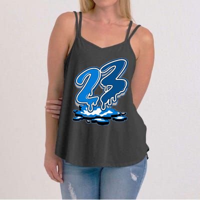 23 Drip Military Blue 4s Matching Women's Strappy Tank