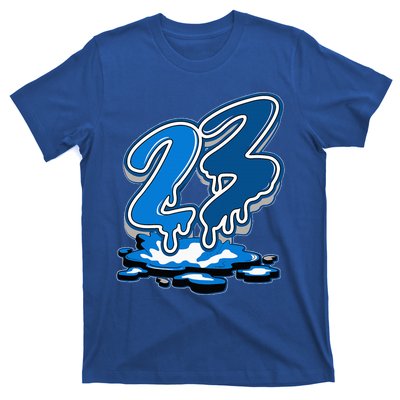 23 Drip Military Blue 4s Matching T-Shirt