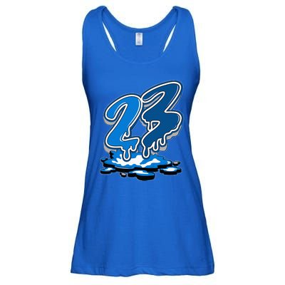 23 Drip Military Blue 4s Matching Ladies Essential Flowy Tank