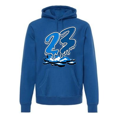 23 Drip Military Blue 4s Matching Premium Hoodie