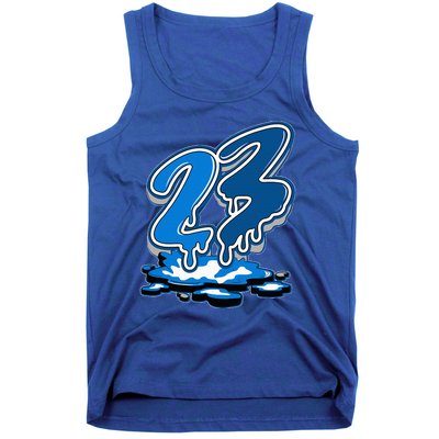 23 Drip Military Blue 4s Matching Tank Top