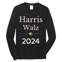 2024 Democratic Presidential Election Nominees Harris Walz Long Sleeve Shirt